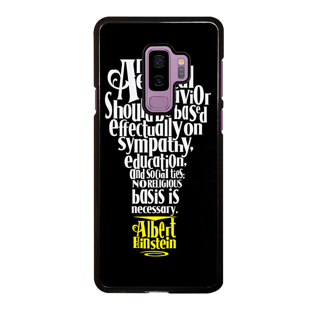 ALBERT EINSTEIN 'S THINKING Samsung Galaxy S9 Plus Case
