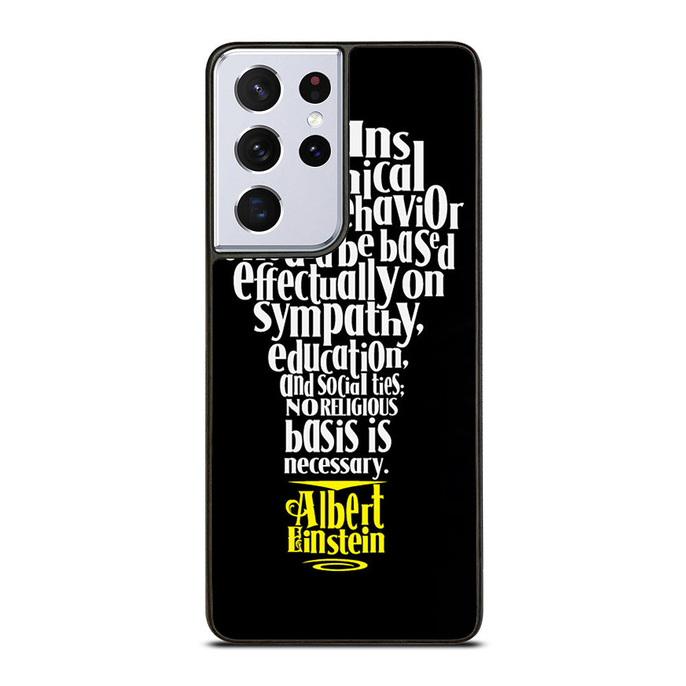 ALBERT EINSTEIN 'S THINKING Samsung Galaxy S21 Ultra 5G Case