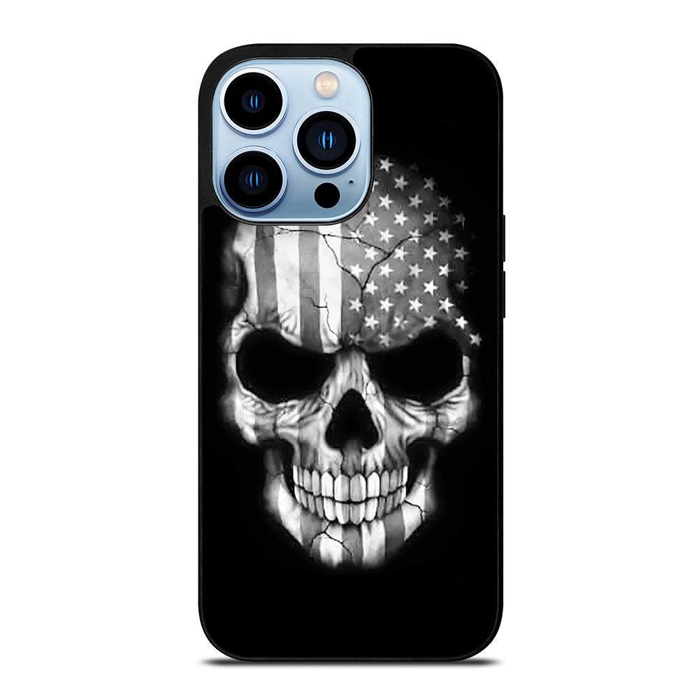 AMERICAN FLAG PUNISHER SKUL iPhone 13 Pro Max Case