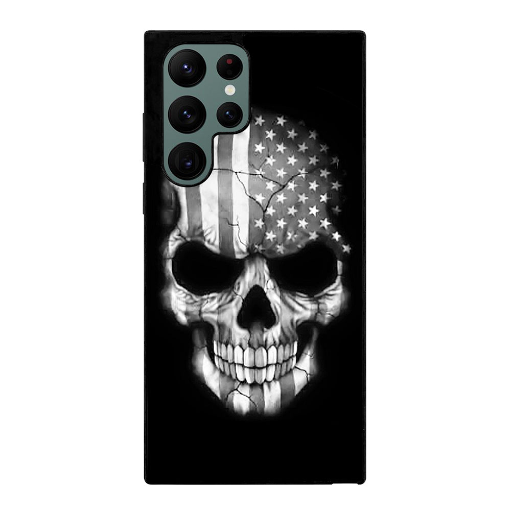 AMERICAN FLAG PUNISHER SKUL Samsung Galaxy S22 Ultra 5G Case