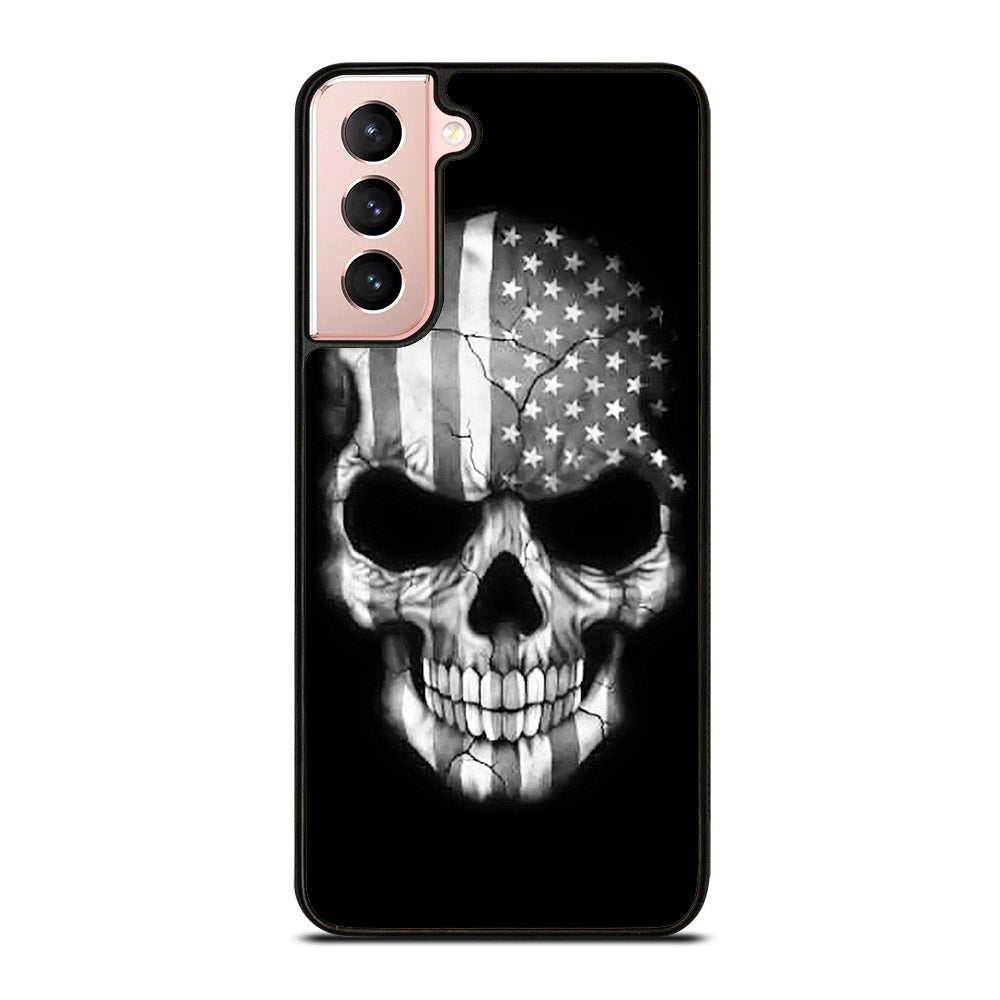 AMERICAN FLAG PUNISHER SKUL Samsung Galaxy S21 5G Case