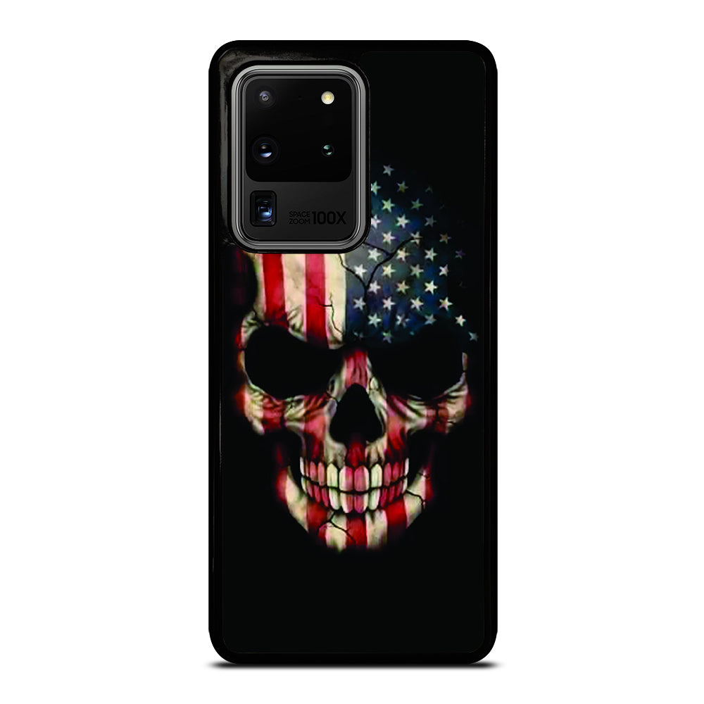 AMERICAN FLAG SKUL Samsung Galaxy S20 Ultra / S20 Ultra 5G Case