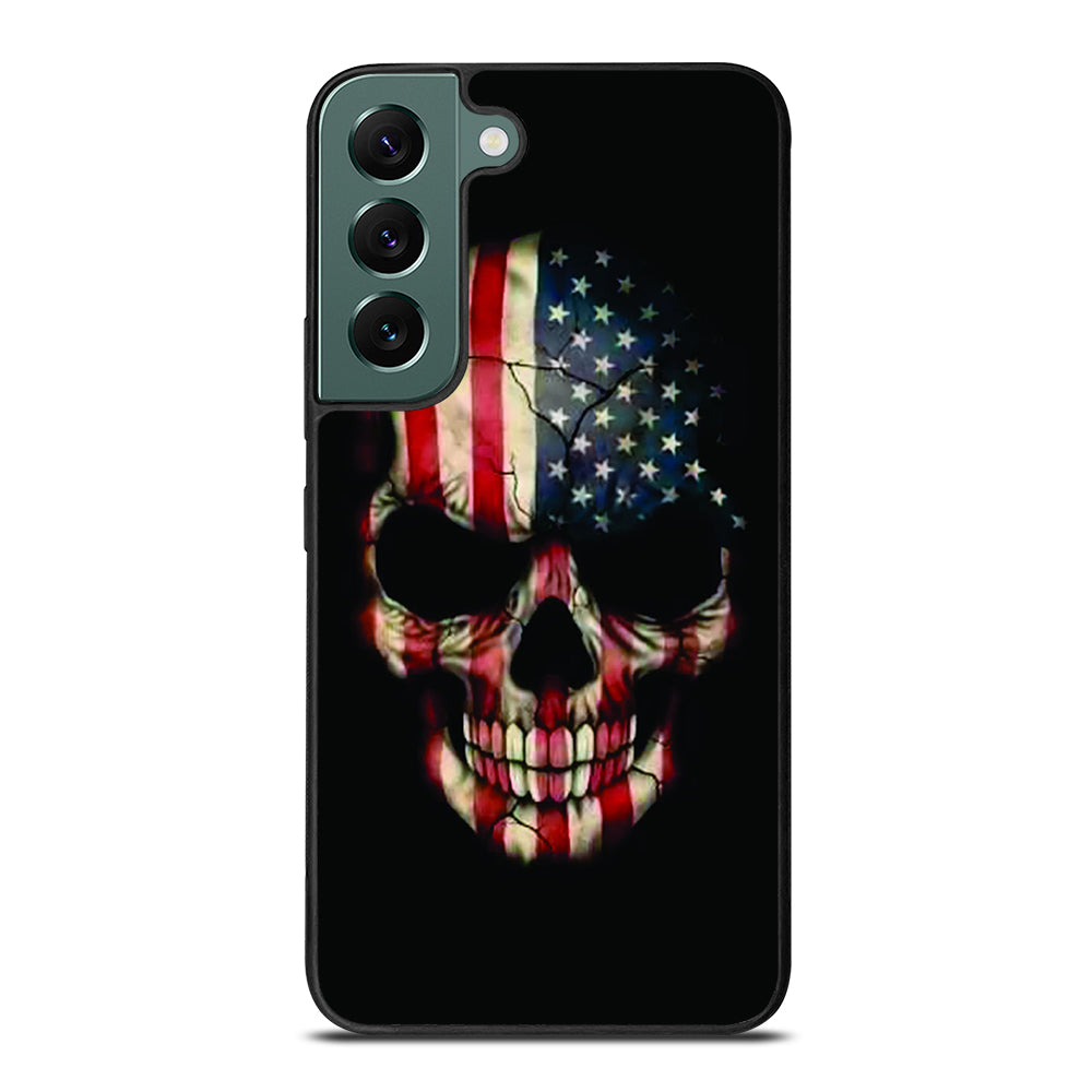 AMERICAN FLAG SKUL Samsung Galaxy S22 5G Case