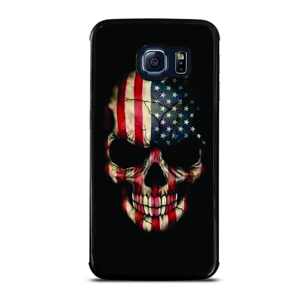 AMERICAN FLAG SKUL Samsung Galaxy S6 Edge Case