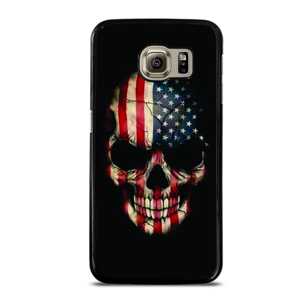 AMERICAN FLAG SKUL Samsung Galaxy S6 Case