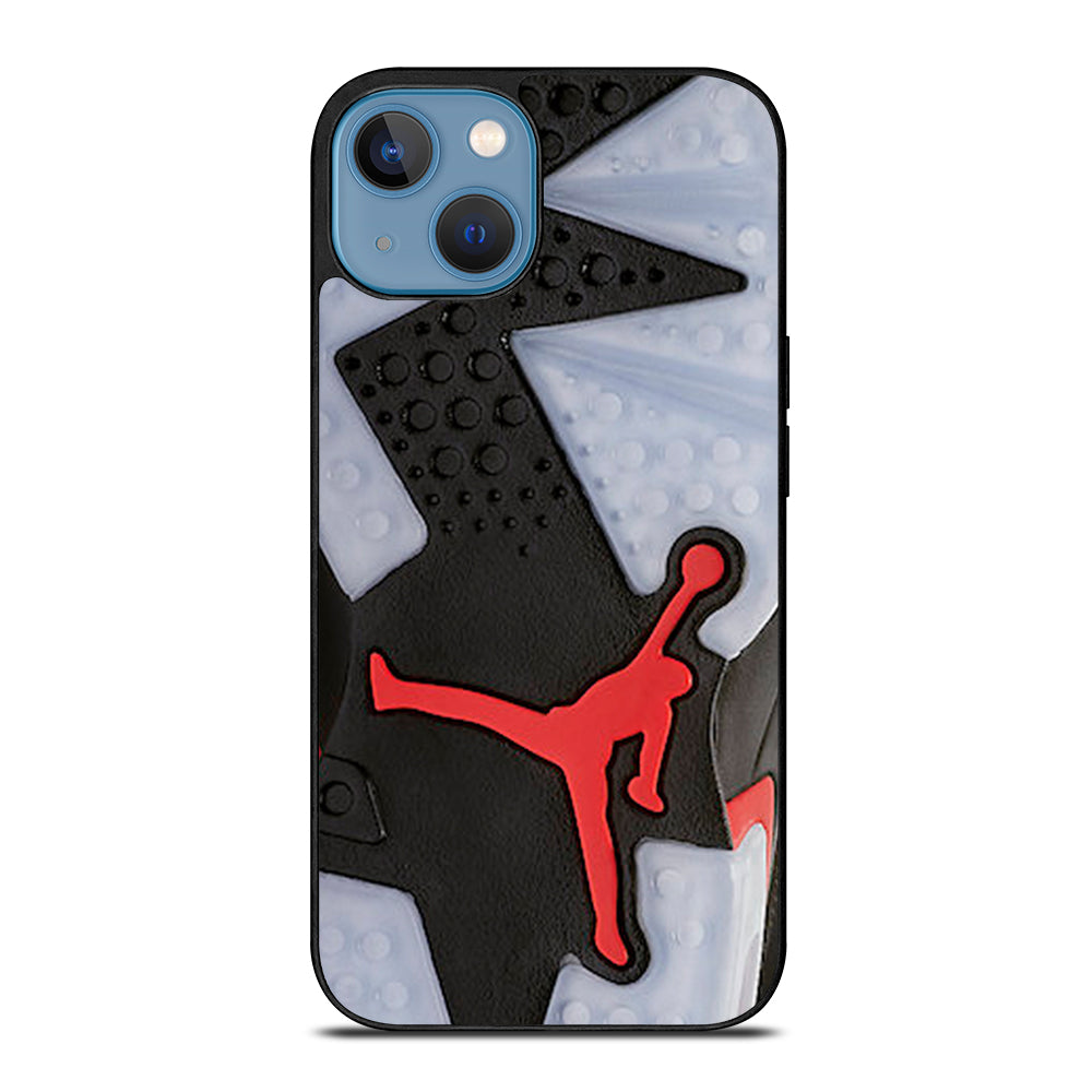 Air Jordan Black Red Sole iPhone 13 Case