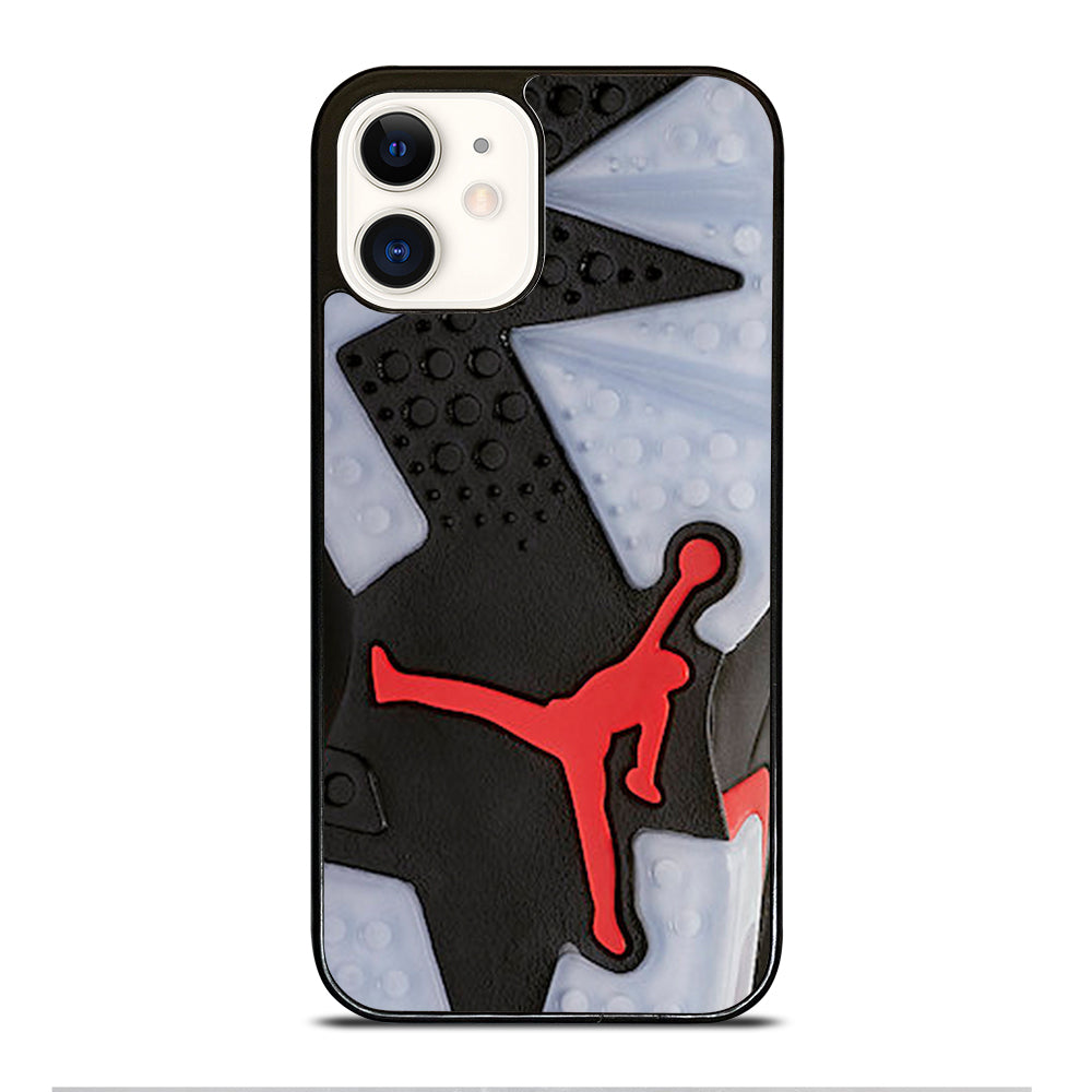 Air Jordan Black Red Sole iPhone 12 Case