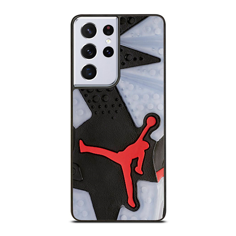 Air Jordan Black Red Sole Samsung Galaxy S21 Ultra 5G Case