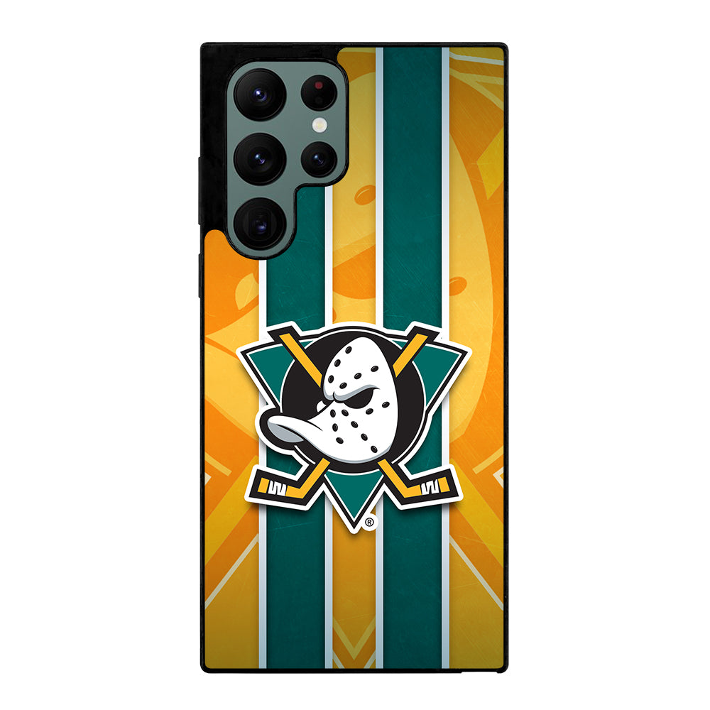 Anaheim Ducks Ice Hockey Logo Samsung Galaxy S22 Ultra 5G Case