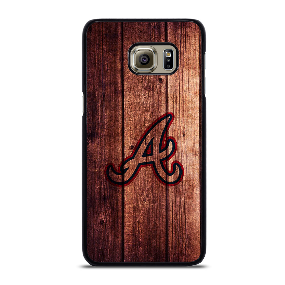 Atlanta Braves Wood Logo Samsung Galaxy S6 Edge Plus Case