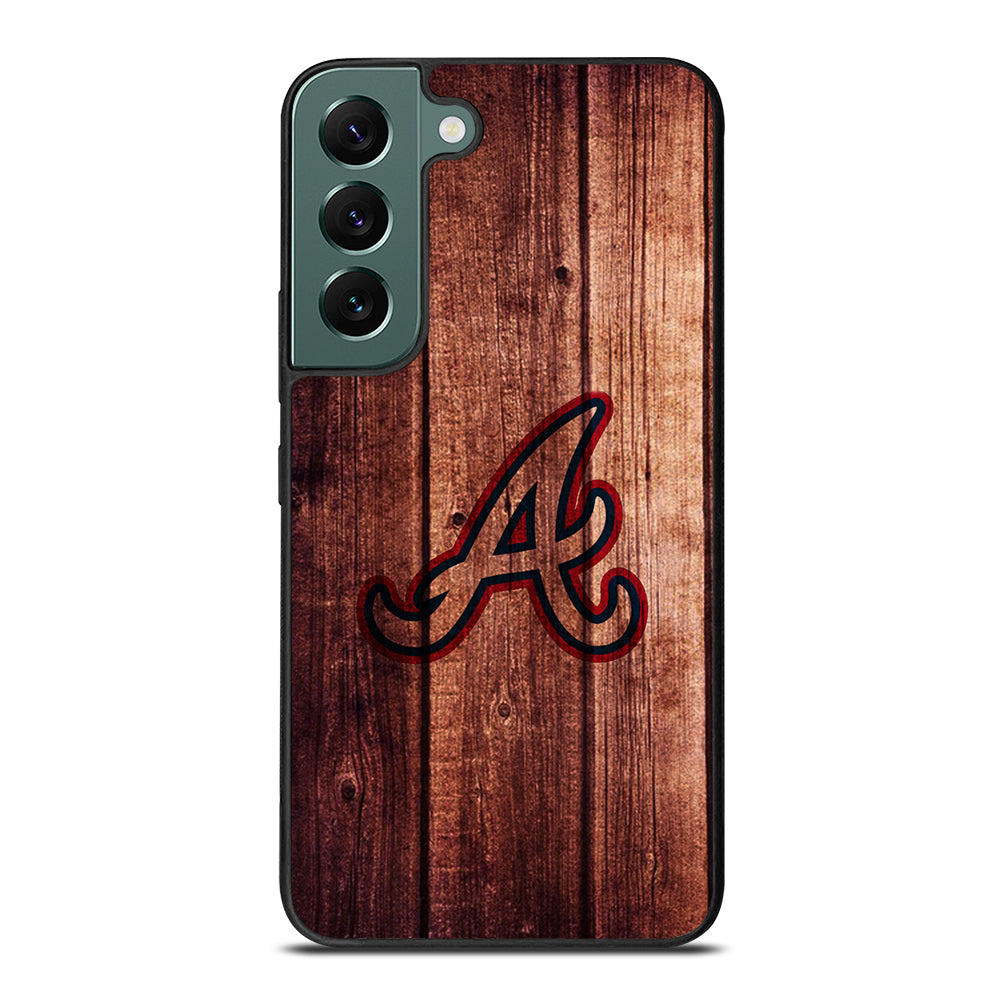 Atlanta Braves Wood Logo Samsung Galaxy S22 5G Case