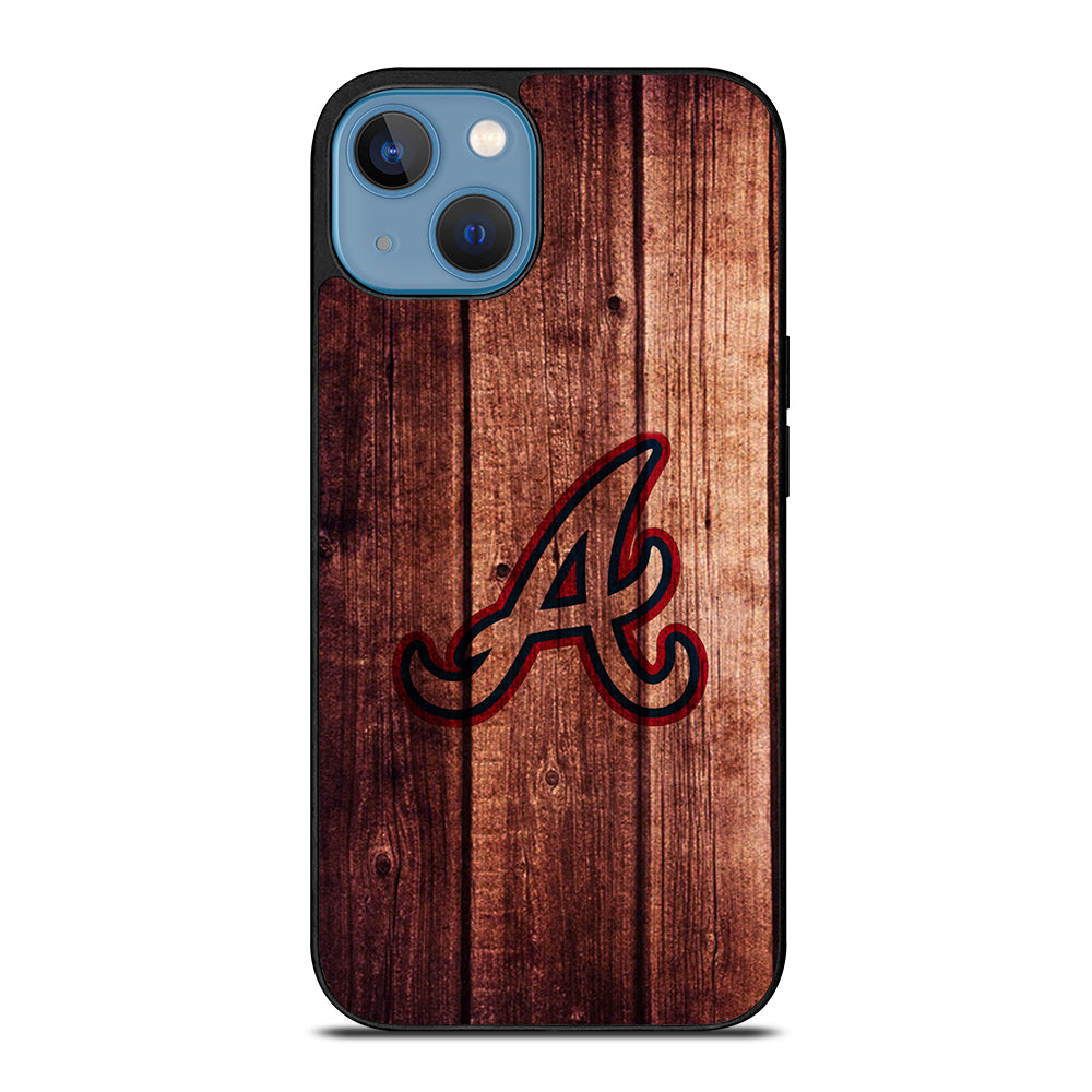 Atlanta Braves Wood Logo iPhone 13 Case