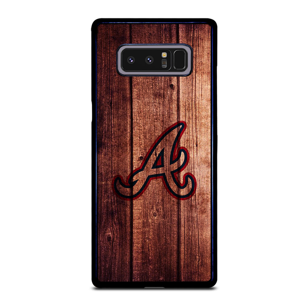 Atlanta Braves Wood Logo Samsung Galaxy Note 8 Case