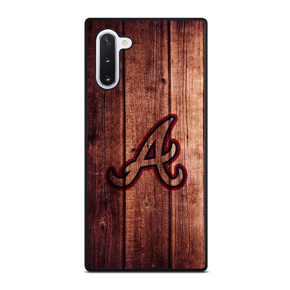 Atlanta Braves Wood Logo Samsung Galaxy Note 10 Case