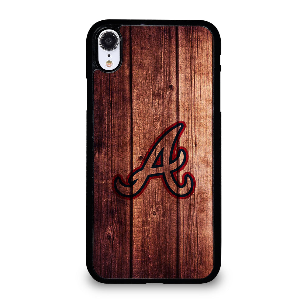 Atlanta Braves Wood Logo iPhone XR Case
