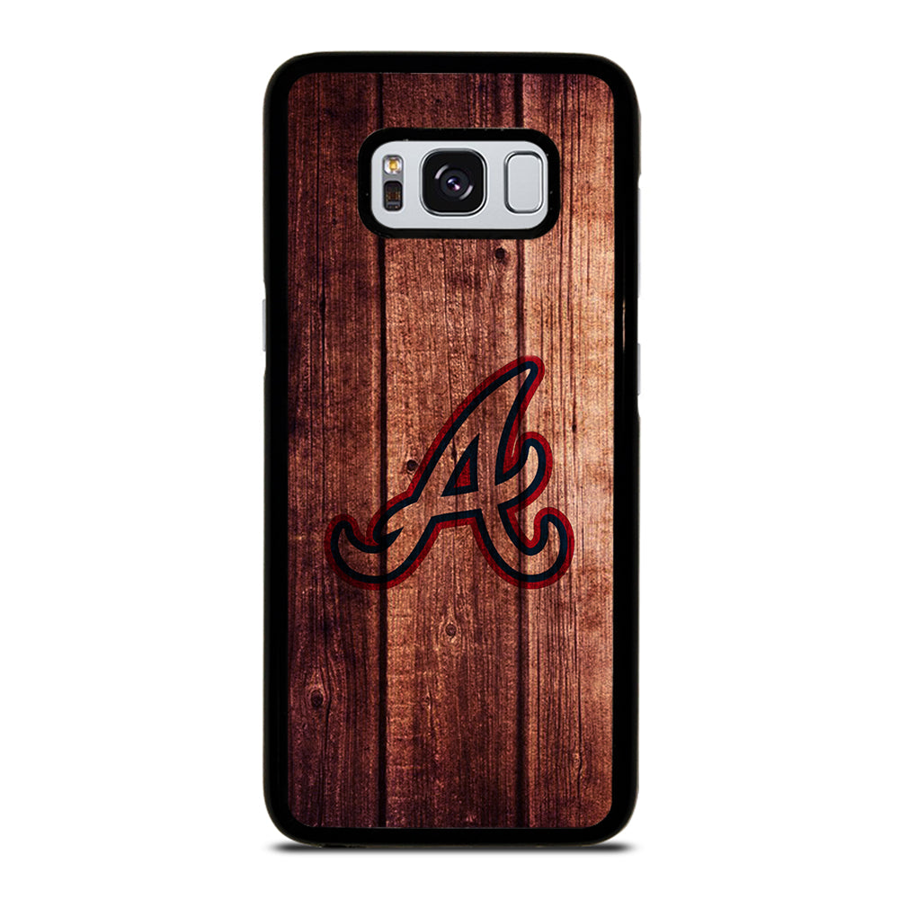 Atlanta Braves Wood Logo Samsung Galaxy S8 Case