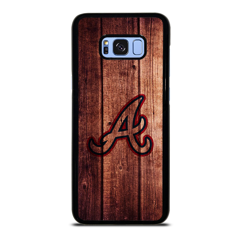 Atlanta Braves Wood Logo Samsung Galaxy S8 Plus Case