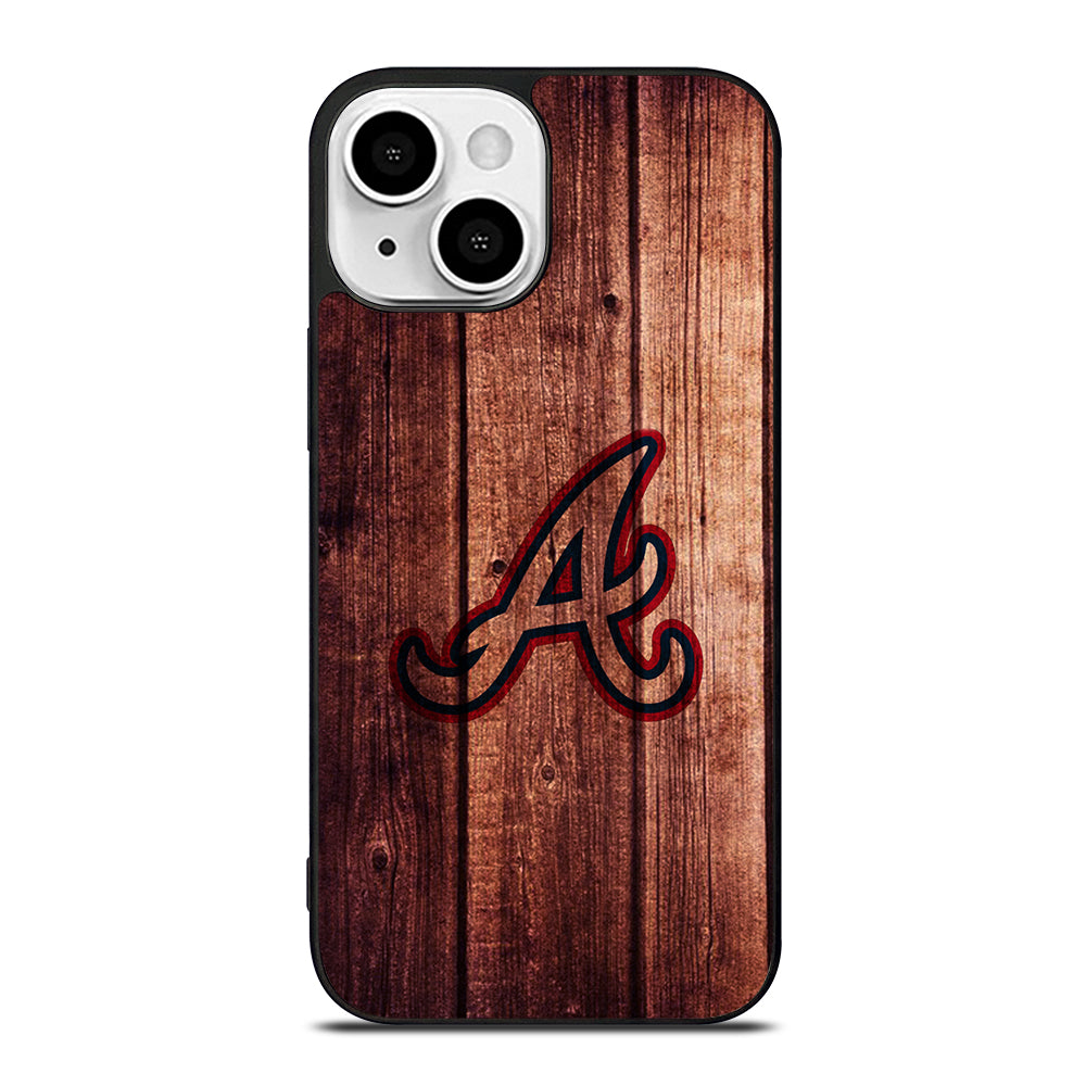Atlanta Braves Wood Logo iPhone 13 Mini Case
