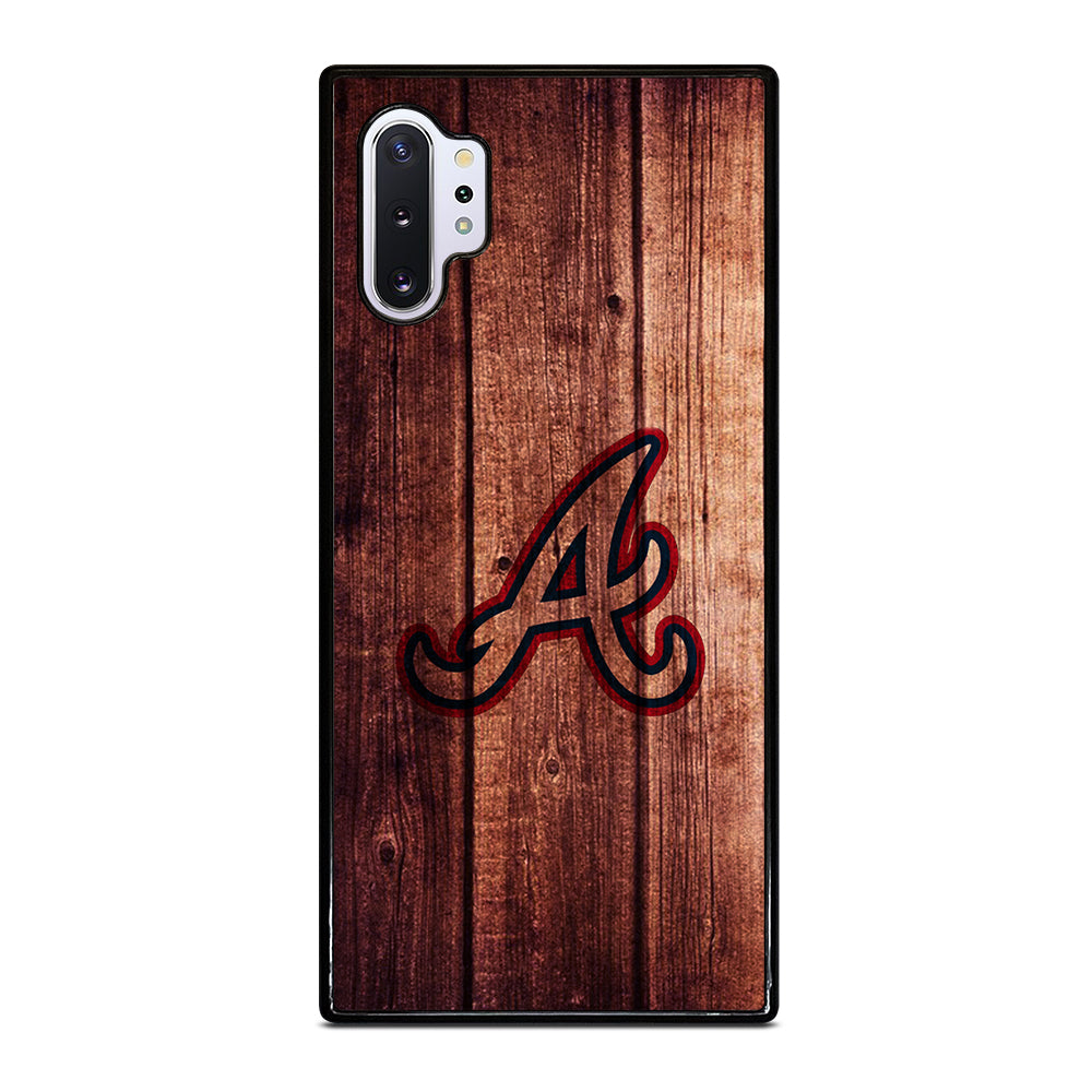 Atlanta Braves Wood Logo Samsung Galaxy Note 10 Plus Case