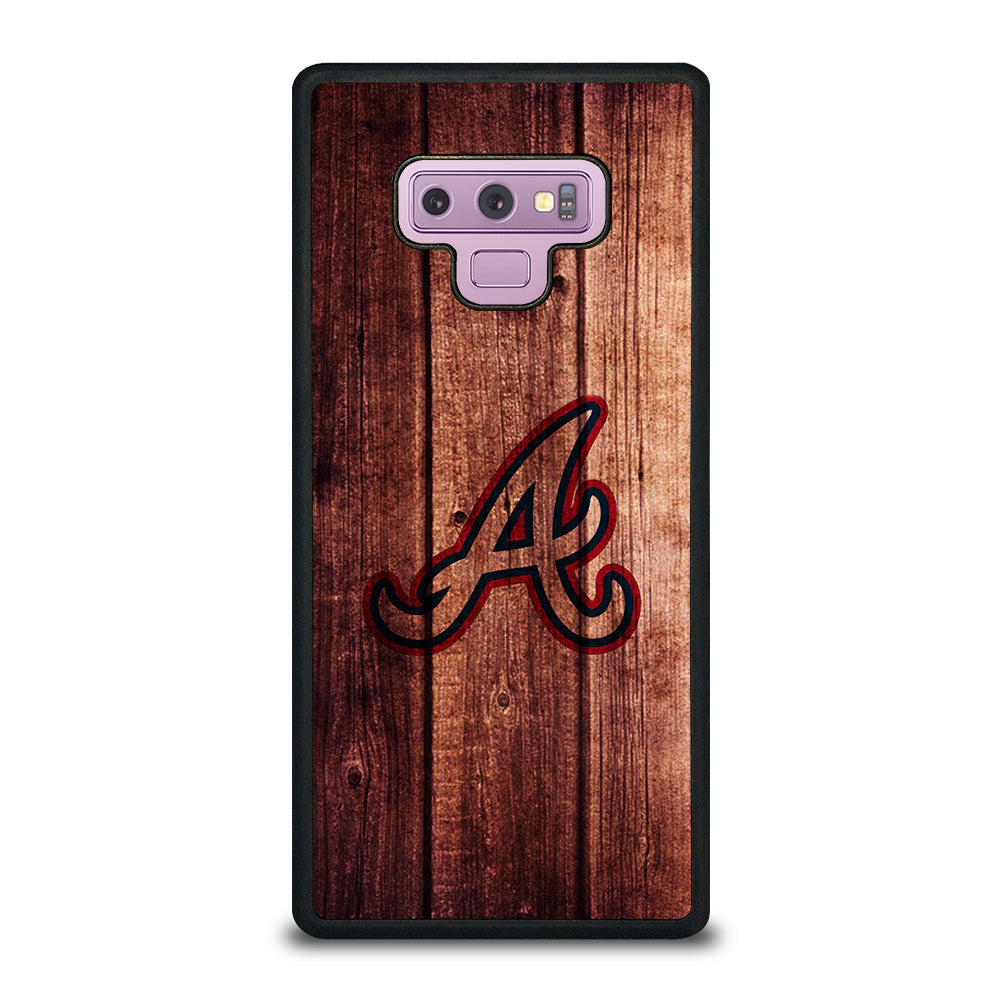 Atlanta Braves Wood Logo Samsung Galaxy Note 9 Case