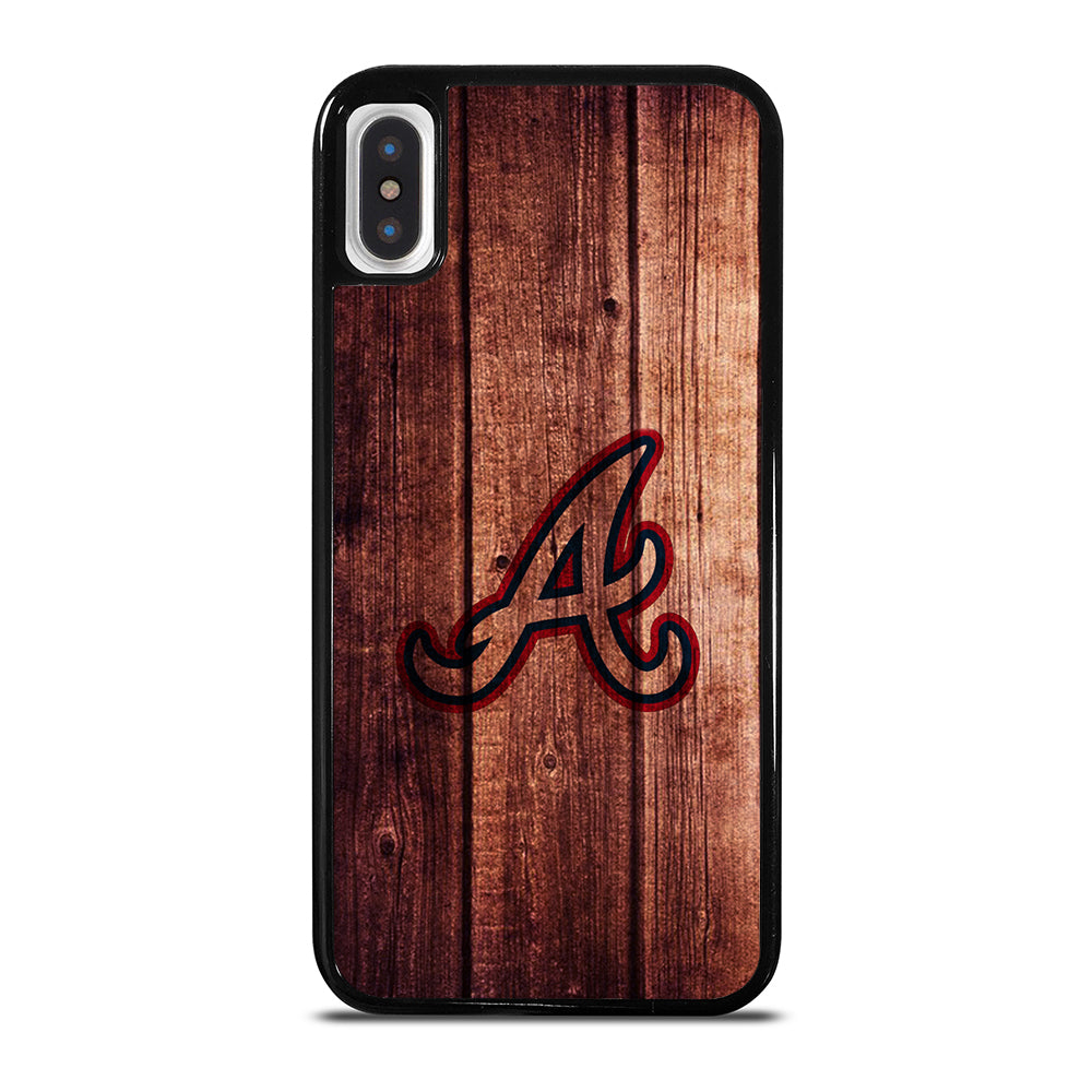 Atlanta Braves Wood Logo iPhone X / XS Case