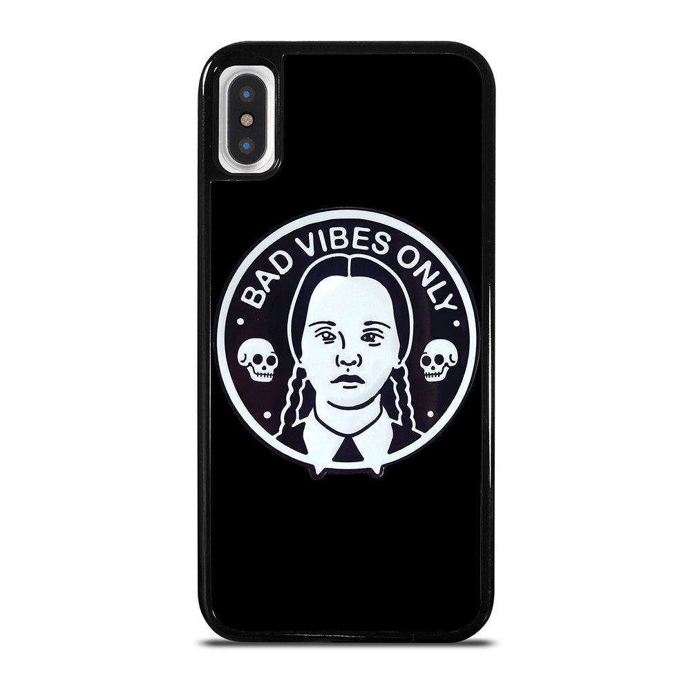 BAD VIBES ONLY WEDNESDAY ADDAMS iPhone X / XS Case