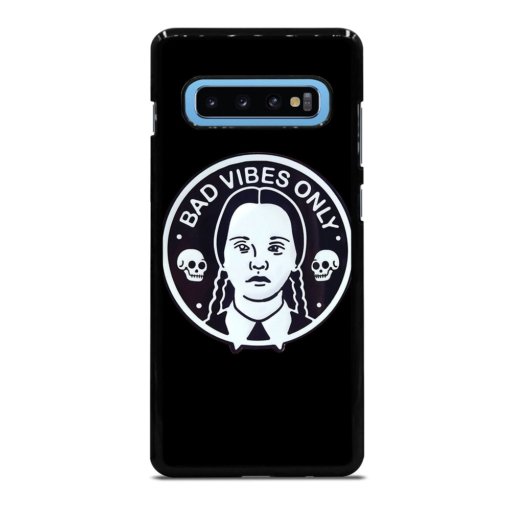 BAD VIBES ONLY WEDNESDAY ADDAMS Samsung Galaxy S10 Plus Case