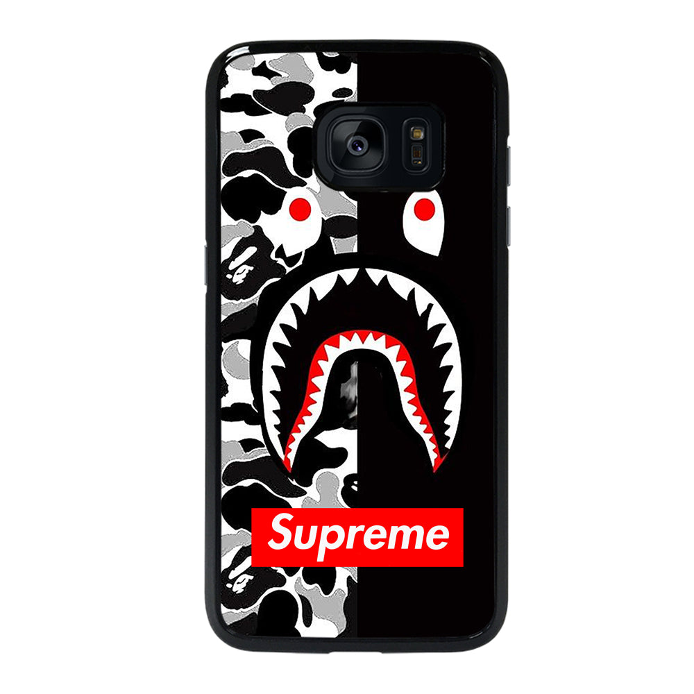 BAPE SHARK SUPRE ME Samsung Galaxy S7 Edge Case
