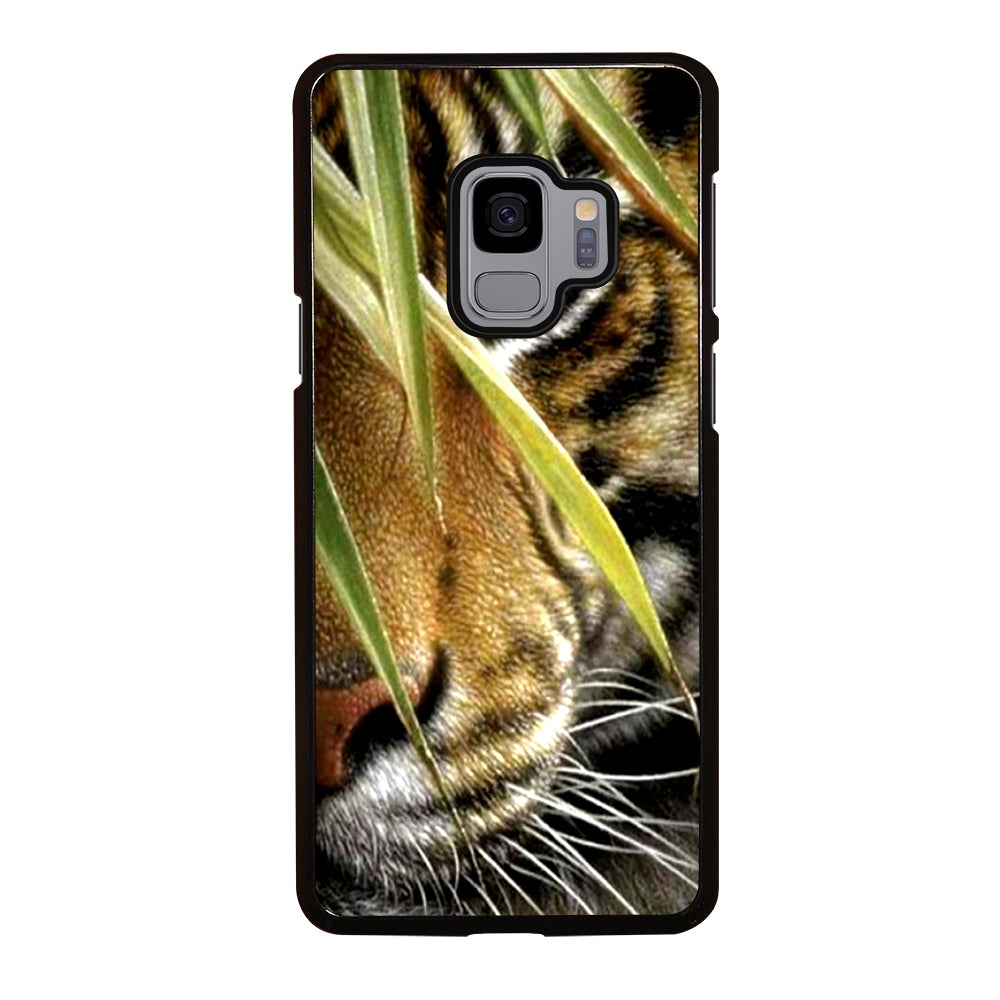 BENGAL TIGER IN A HALF FACE Samsung Galaxy S9 Case