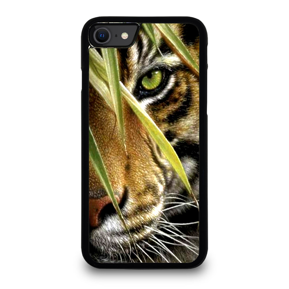 BENGAL TIGER IN A HALF FACE iPhone SE 2020 Case