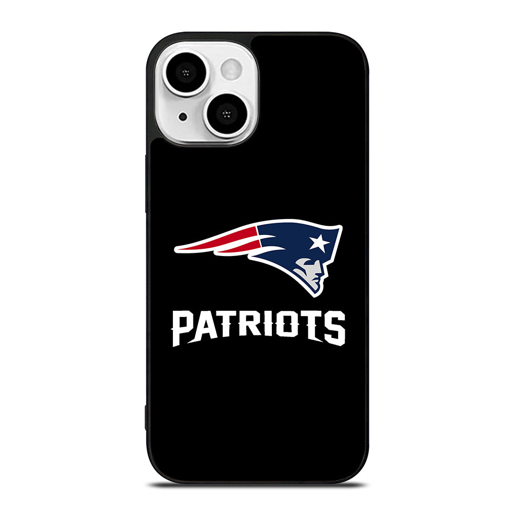 BLACK NEW ENGLAND PATRIOTS iPhone 13 Mini Case