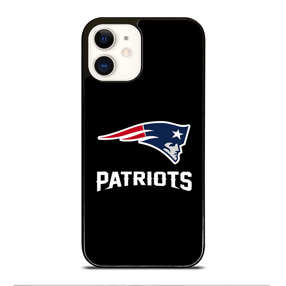 BLACK NEW ENGLAND PATRIOTS iPhone 12 Case