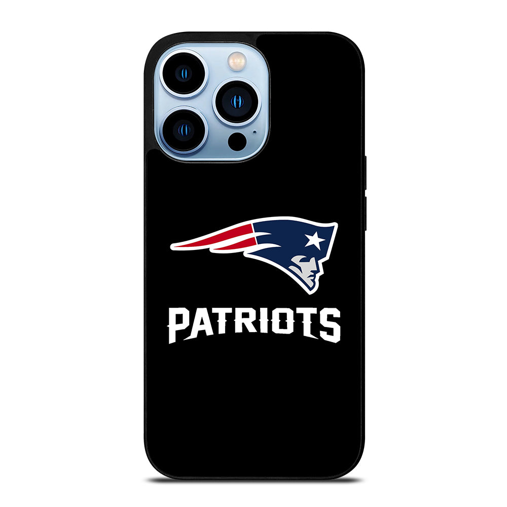 BLACK NEW ENGLAND PATRIOTS iPhone 13 Pro Max Case