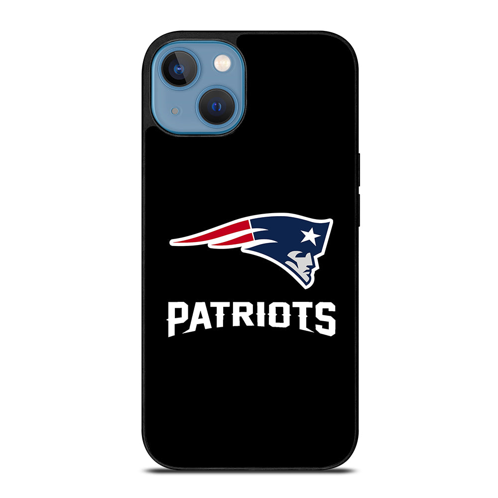 BLACK NEW ENGLAND PATRIOTS iPhone 13 Case