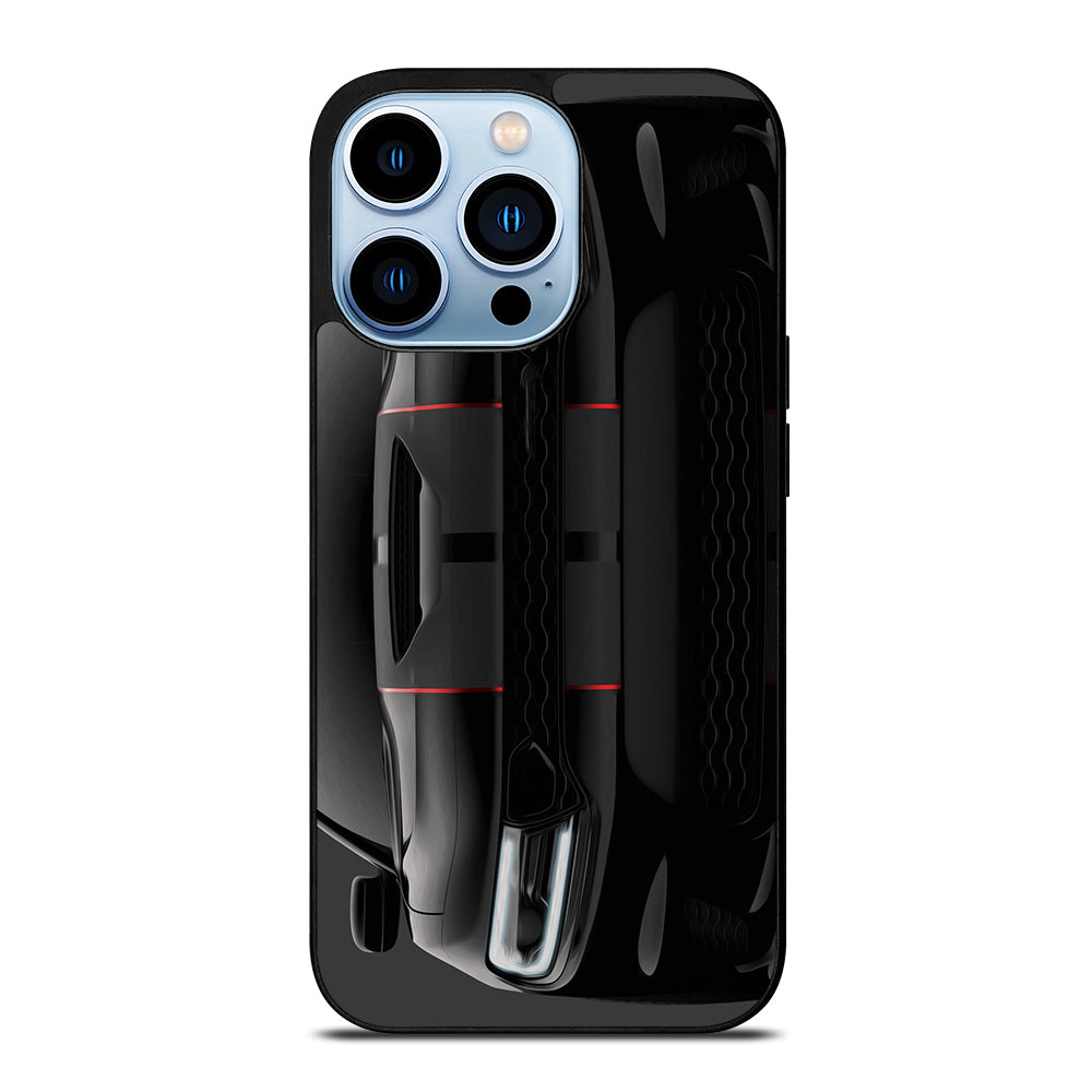 Black Dodge Challenger Oilred iPhone 13 Pro Max Case