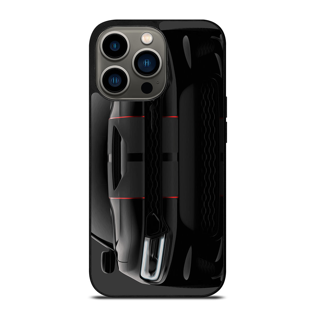 Black Dodge Challenger Oilred iPhone 13 Pro Case