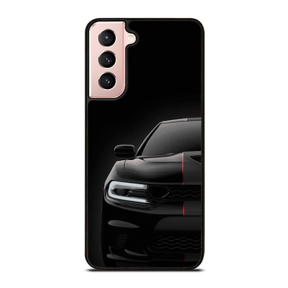 Black Dodge Challenger Outerglow Samsung Galaxy S21 5G Case