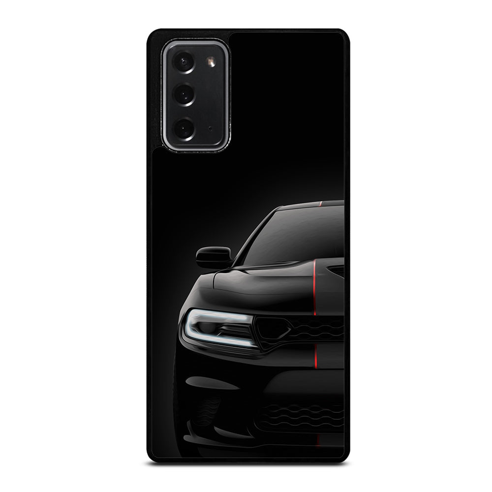 Black Dodge Challenger Outerglow Samsung Galaxy Note 20 Case