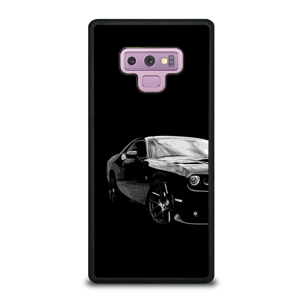 Black Dodge Challenger Posterizeoil Samsung Galaxy Note 9 Case