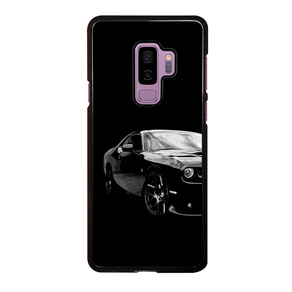 Black Dodge Challenger Posterizeoil Samsung Galaxy S9 Plus Case