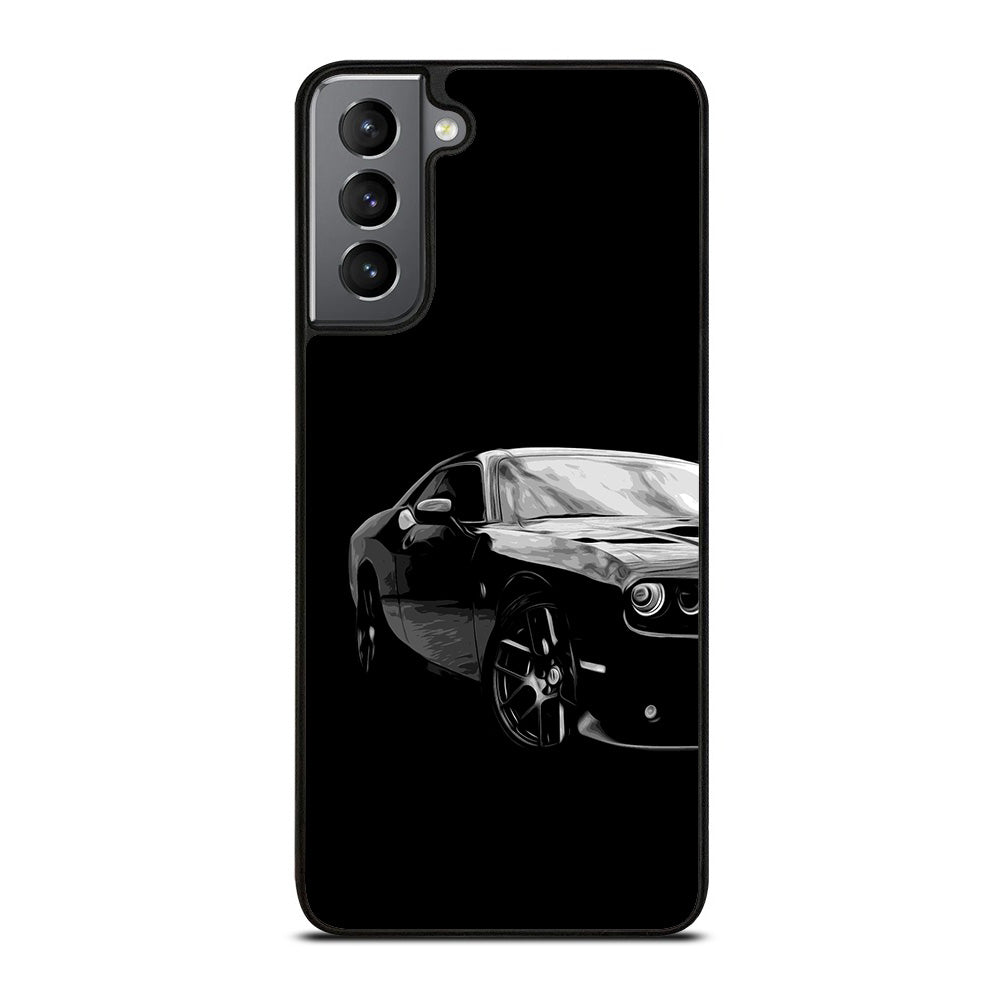 Black Dodge Challenger Posterizeoil Samsung Galaxy S21 Plus 5G Case