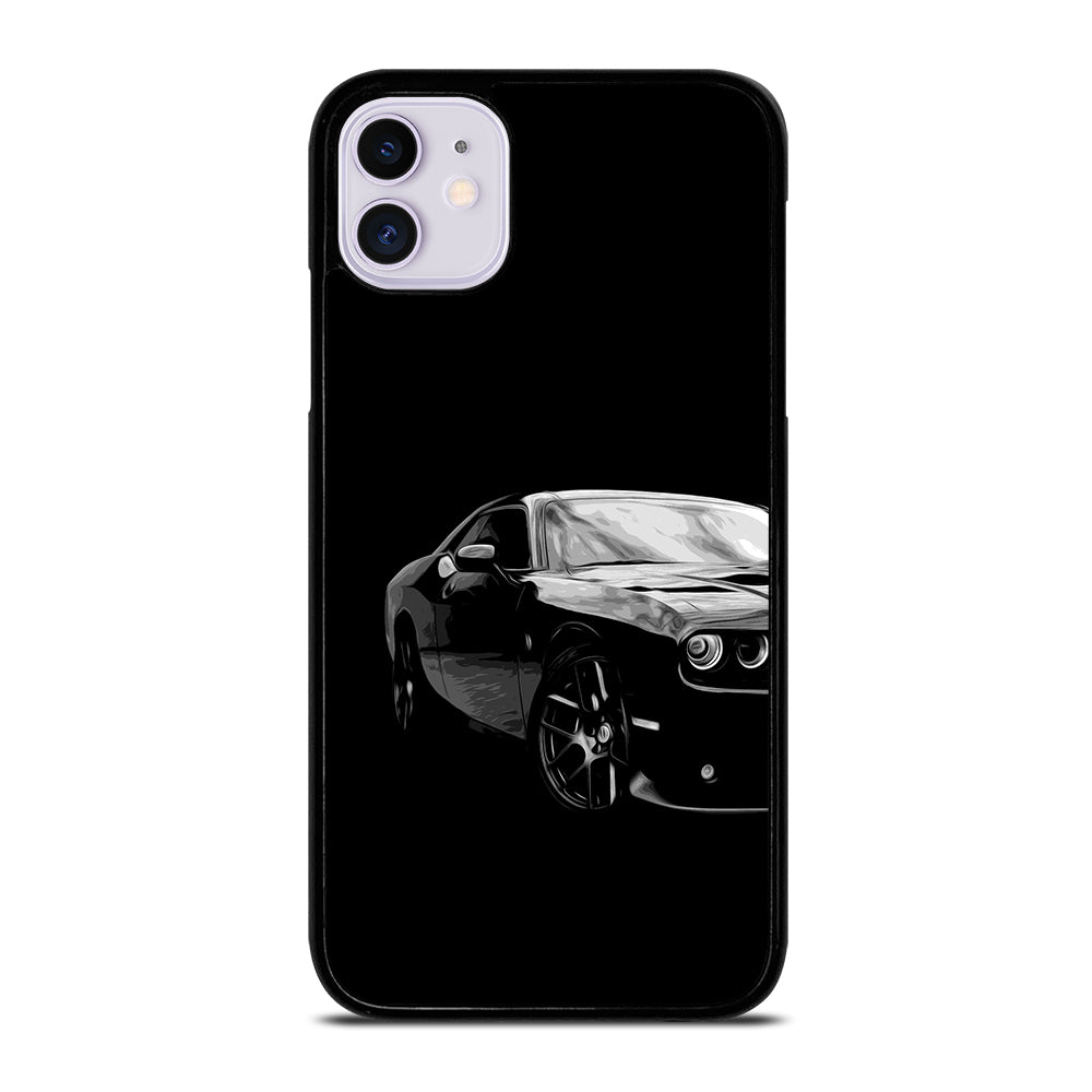 Black Dodge Challenger Posterizeoil iPhone 11 Case