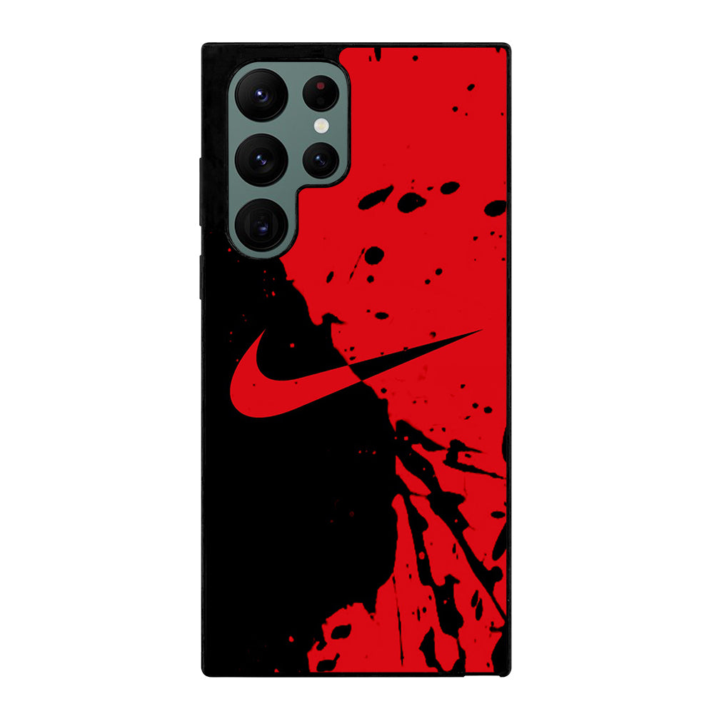Black Red Nike Samsung Galaxy S22 Ultra 5G Case