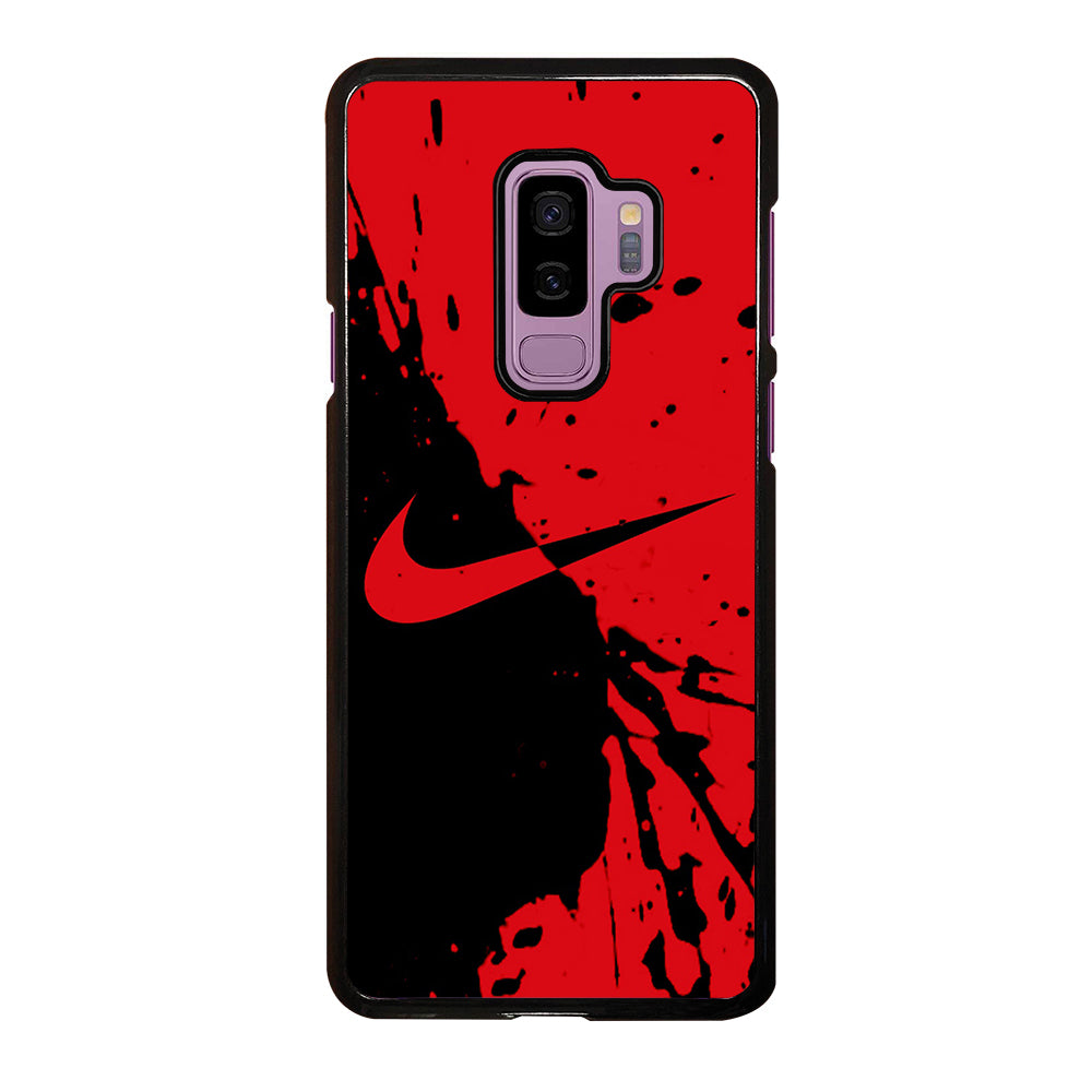 Black Red Nike Samsung Galaxy S9 Plus Case