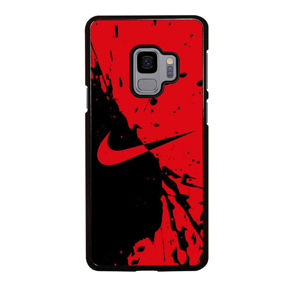 Black Red Nike Samsung Galaxy S9 Case