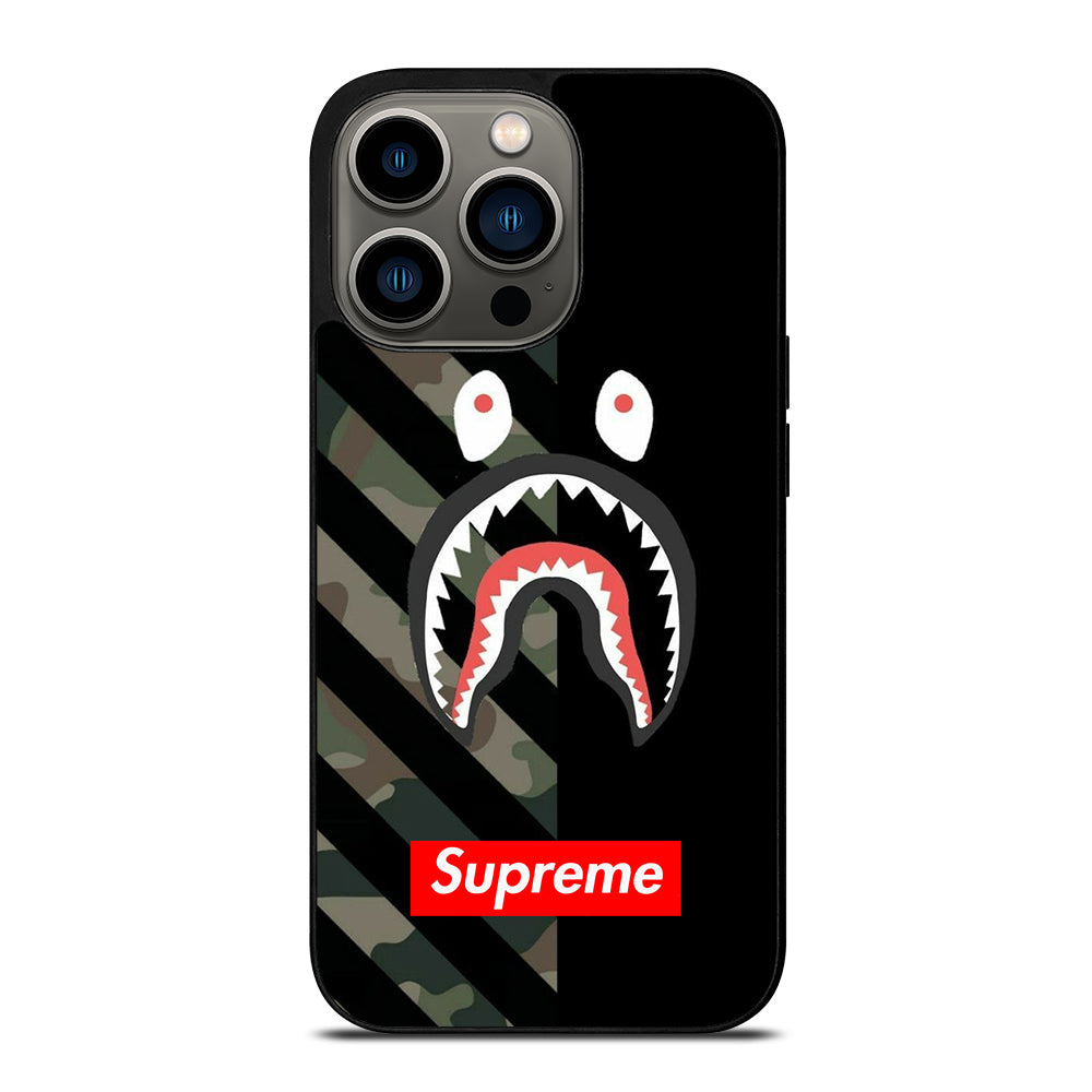 CAMO BAPE SHARK SUPR iPhone 13 Pro Case