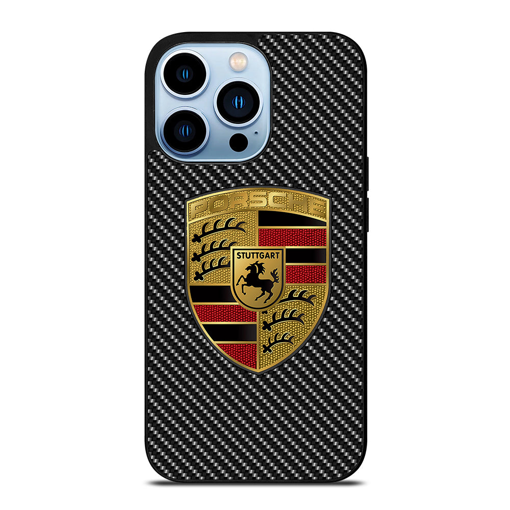 Carbon Porsche Logo iPhone 13 Pro Max Case