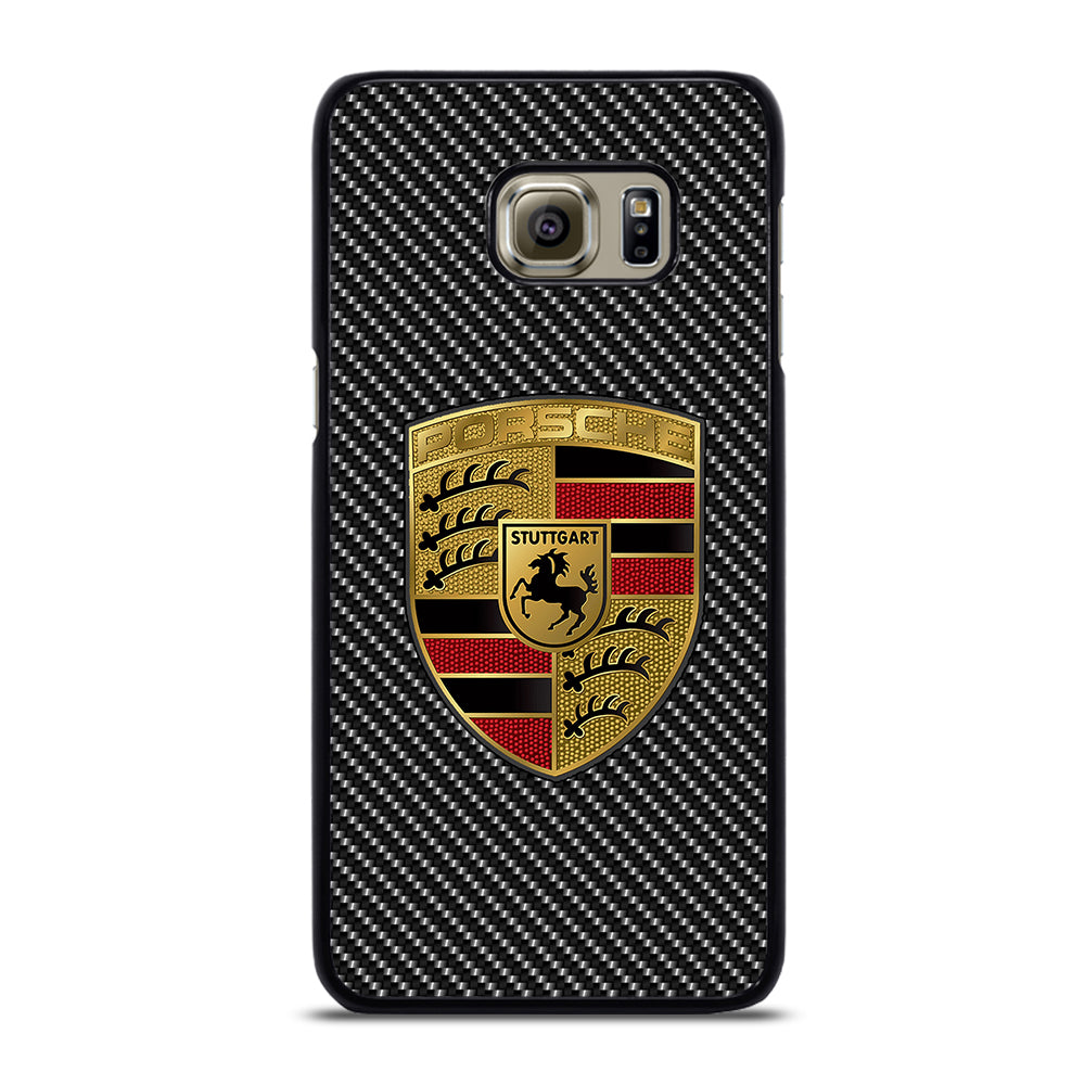 Carbon Porsche Logo Samsung Galaxy S6 Edge Plus Case
