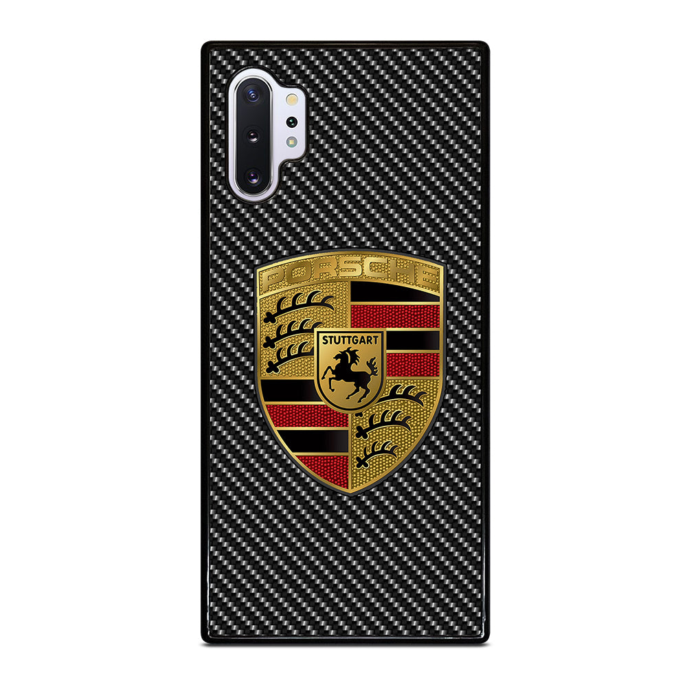 Carbon Porsche Logo Samsung Galaxy Note 10 Plus Case