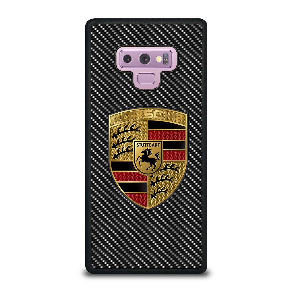 Carbon Porsche Logo Samsung Galaxy Note 9 Case